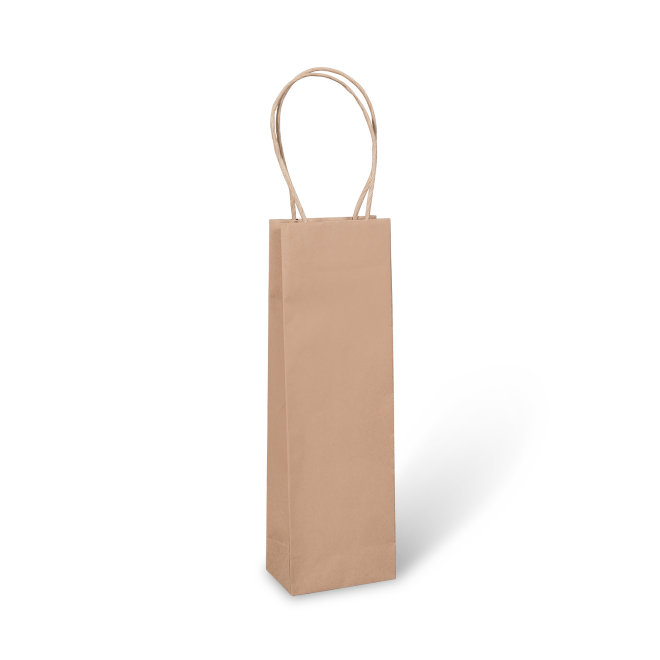 1 Bottle Bag - Paper Twist Handle